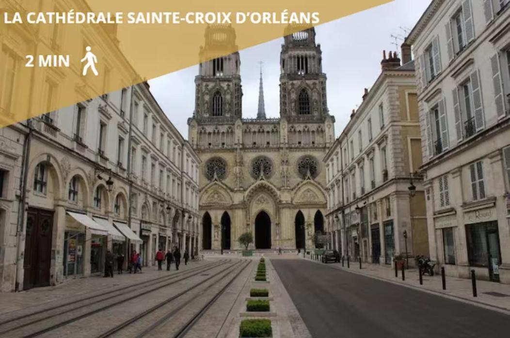 Charmant Studio Vue Cathedrale Quartier Historique Apartment Orleans Bagian luar foto